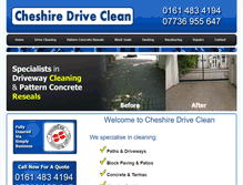 Tablet Screenshot of cheshiredrivecleanandreseals.com